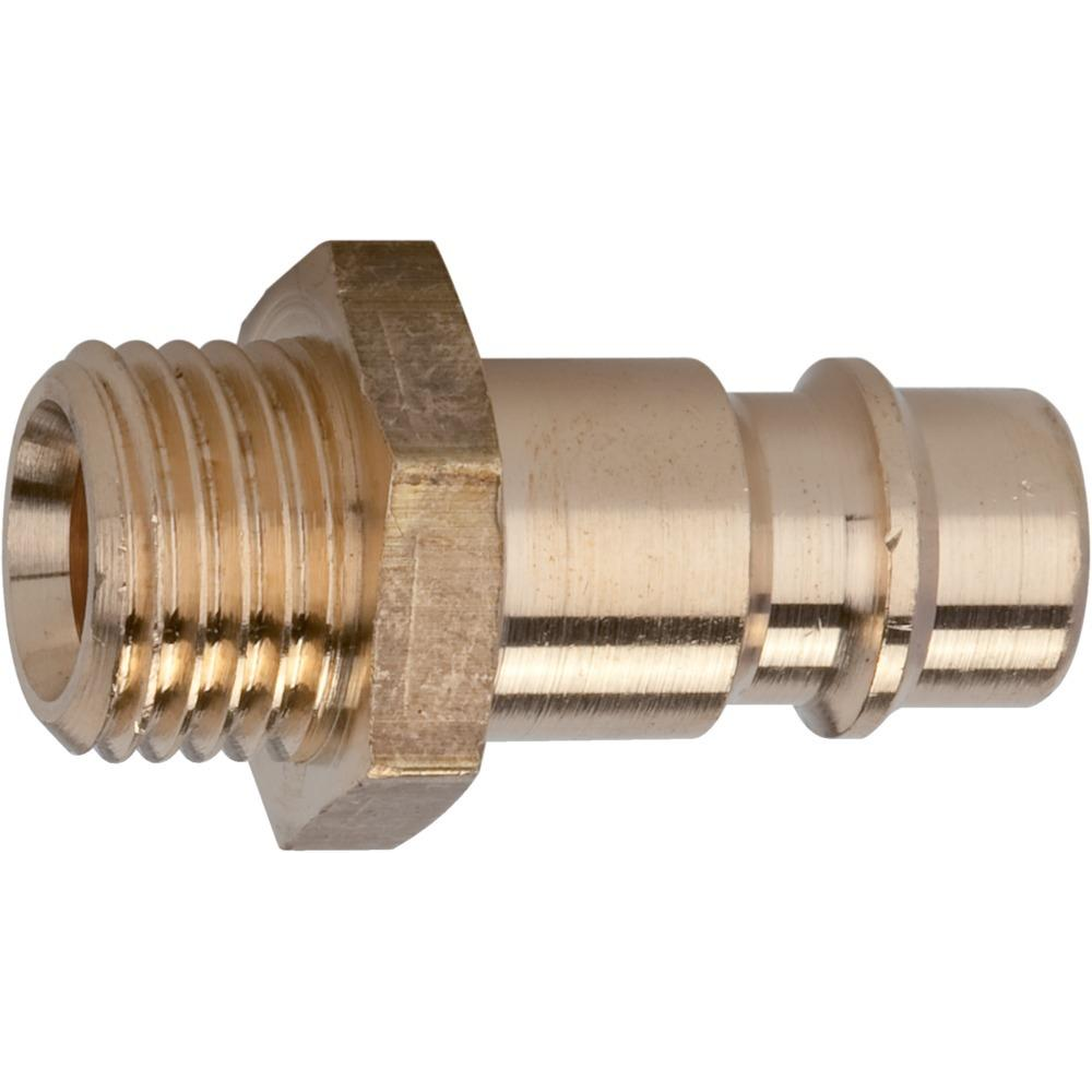 Einstecktüllen und Nippel, NW 7,2 - 8,Messing, blank Stecknippel für Kupplung 2-7 AG,G1/4,RIEGLER, ,  "