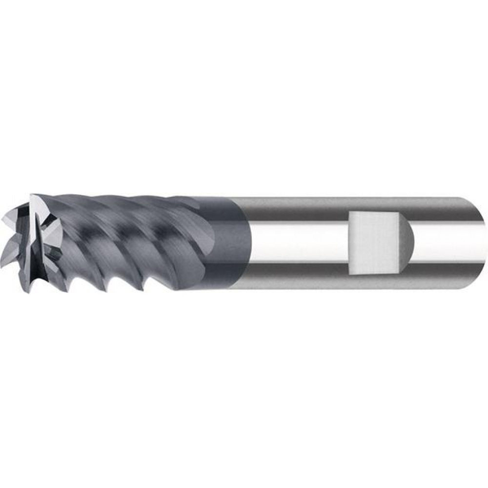VHM-Schaftfräser, Al Ti N+ Schaftfräser lang VHM Z6 45Grad Schaft HB 16,0mm FORTIS