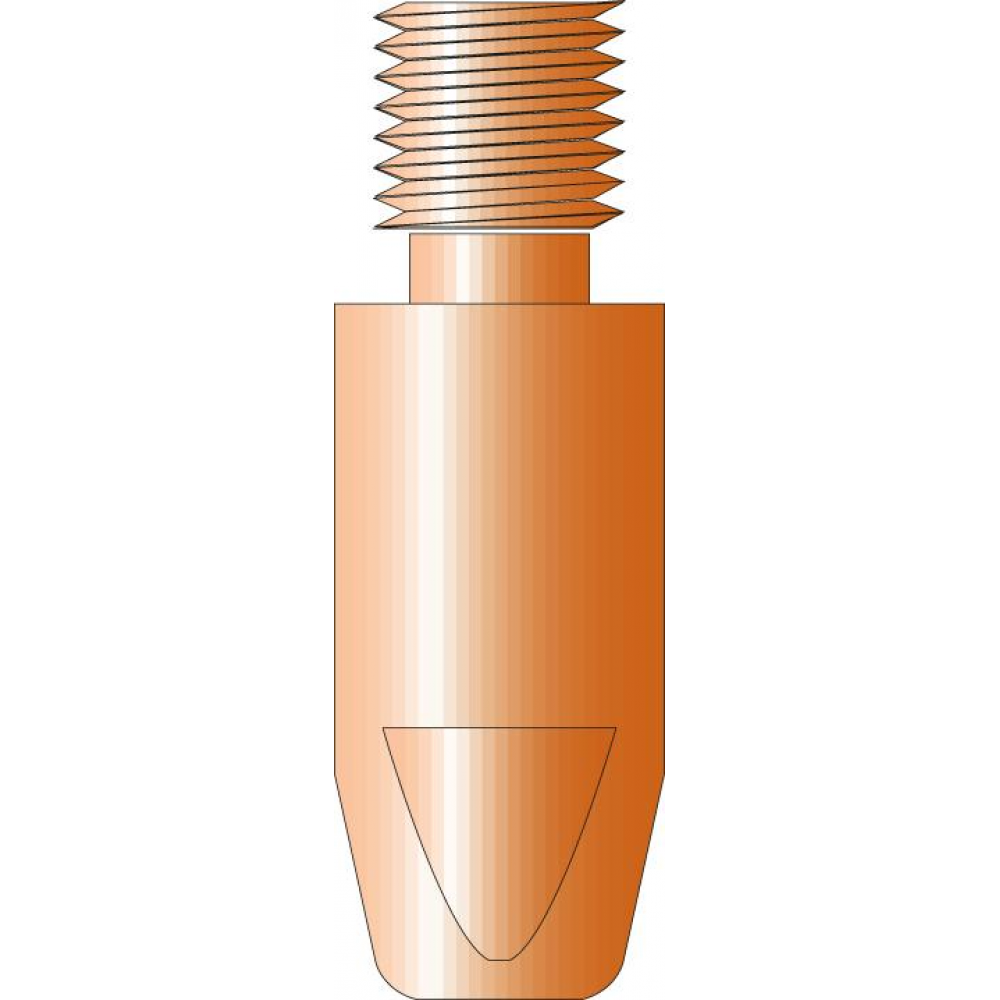 Stromdüse M8 für MIG-/MAG-Schweißbrenner 400/500 1,0mm E-Cu MB400/500