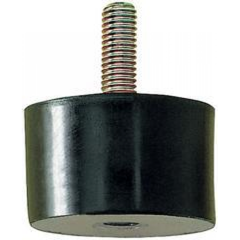 Gummi-Metall-Puffer, Ausführung B, 1 Gewindebolzen und Innengewinde zylindrisch Typ D70x H45mm M10x28 NR57
