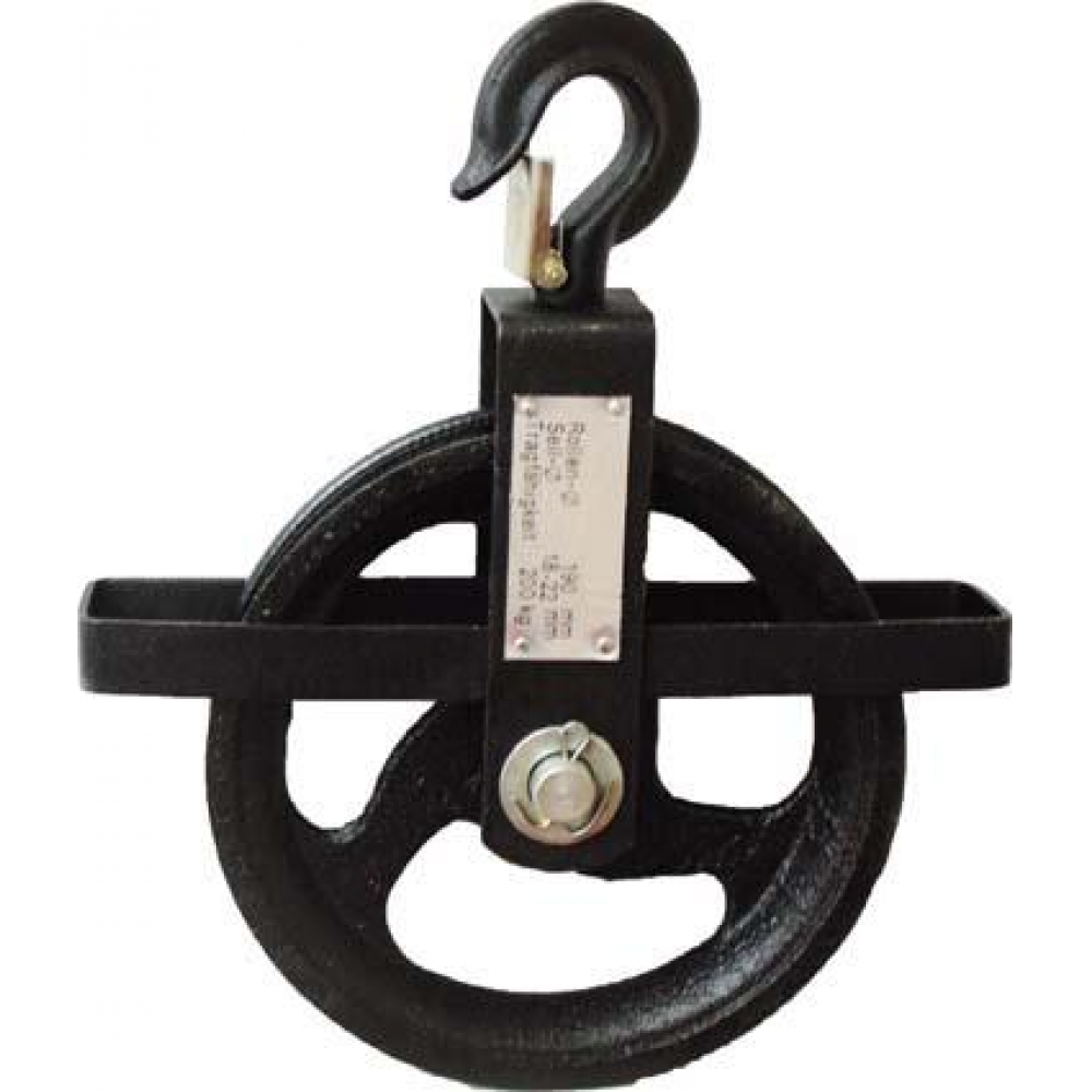 Bau-Aufzugsrolle Seilrad 190 mm, 200 kg für Seile von 18 - 22
