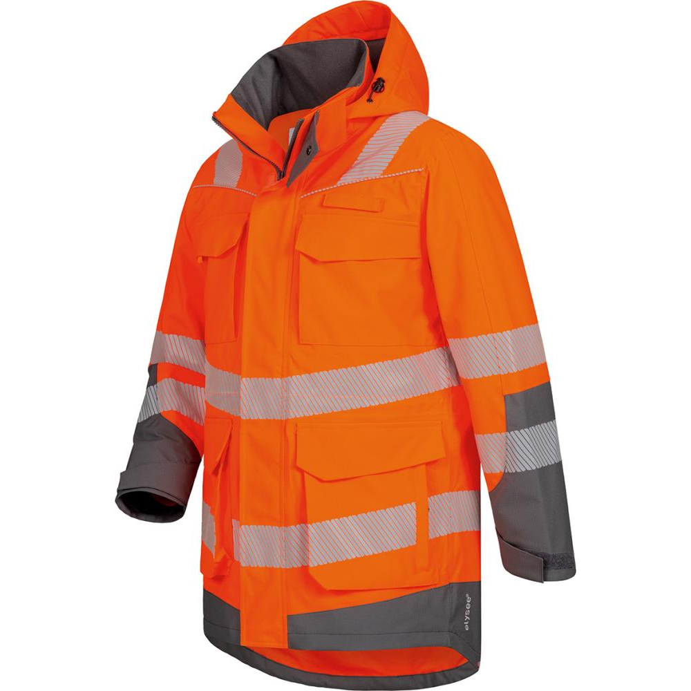 Warnschutzparka Arwid und Herwin orange/grau Gr.M