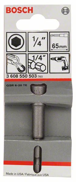 Bosch Steckschlüssel, 65 mm x 1/4-Zoll, mit Magnet