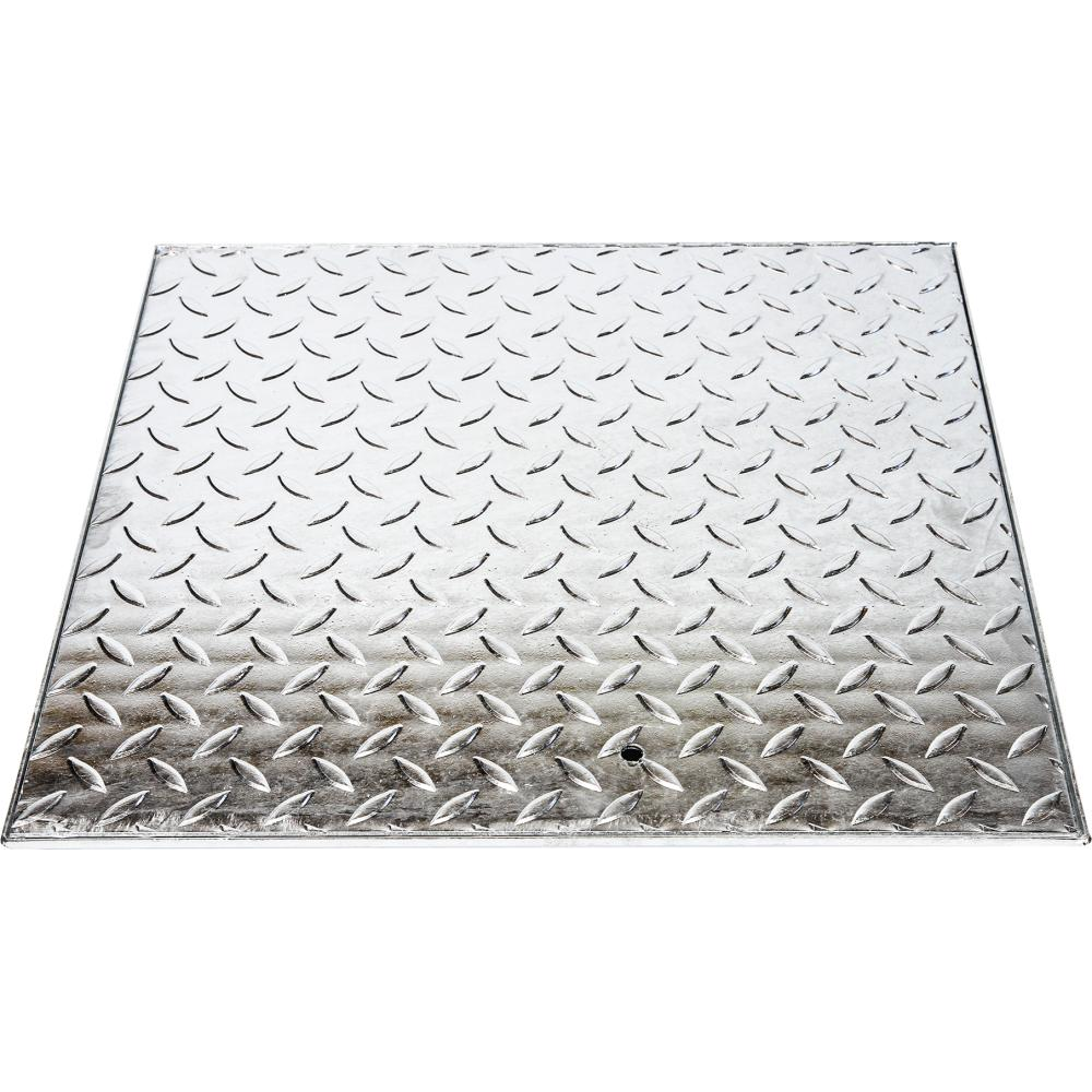 Schachtabdeckung, begehbar schwarz 80x80cm