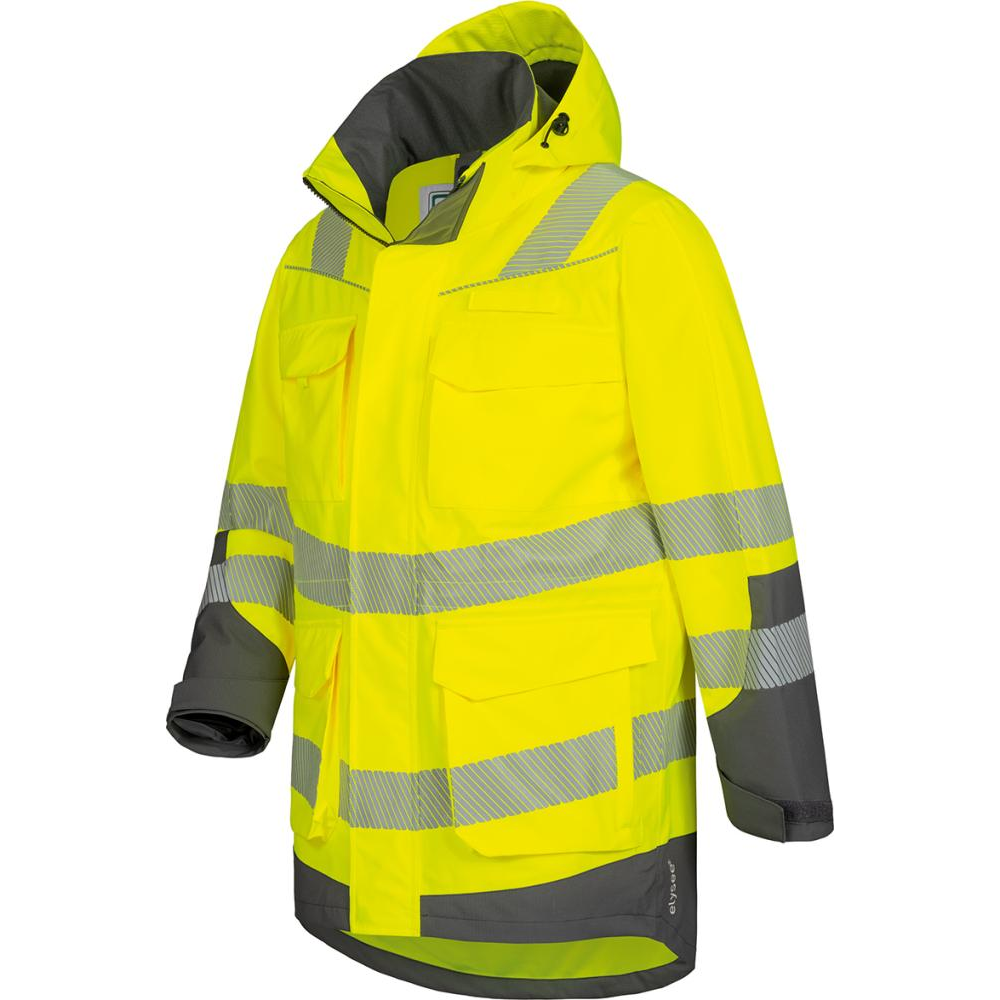 Warnschutzparka Arwid und Herwin gelb/grau Gr.3XL