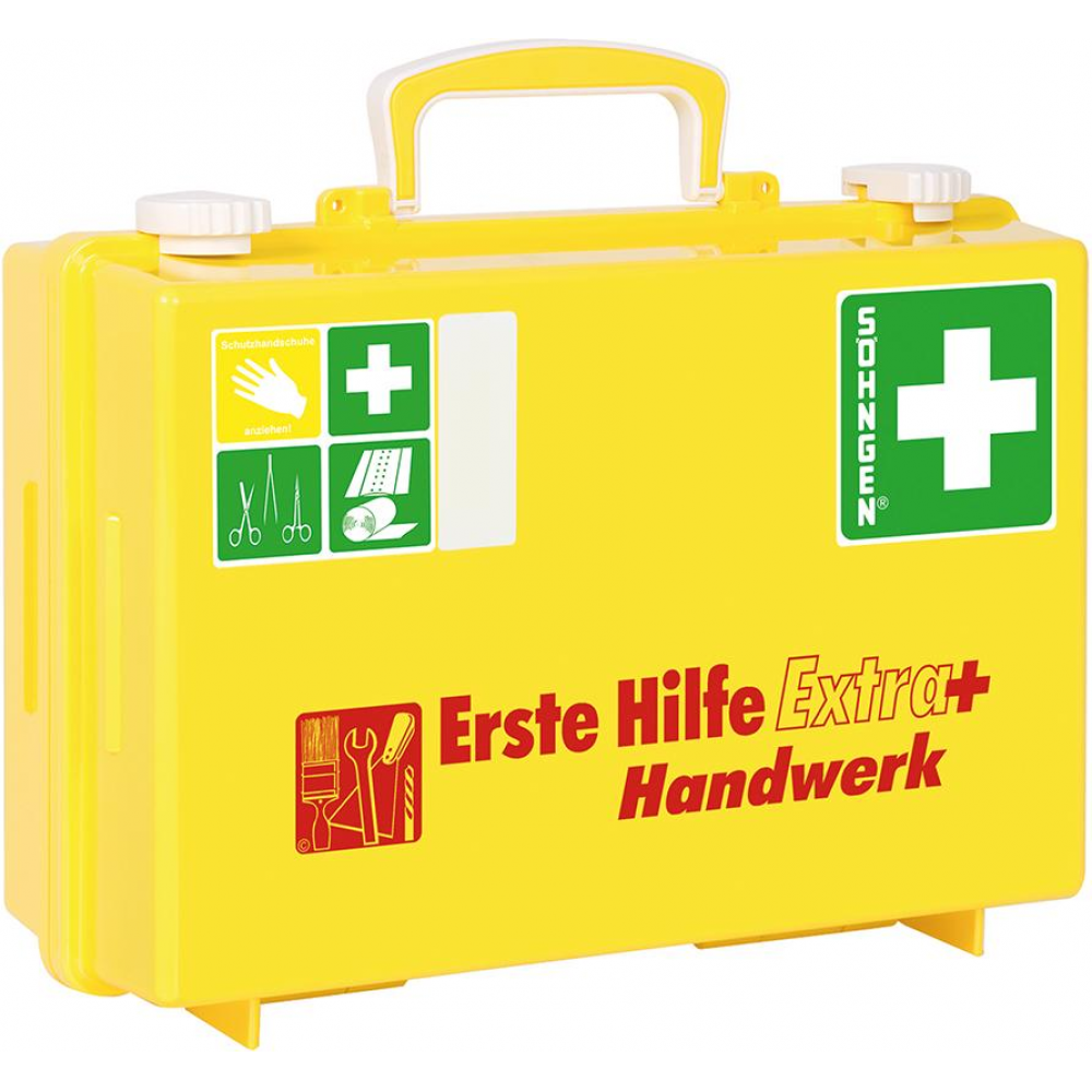 Erste-Hilfe-Koffer Extra Handwerk+DIN, 13157 gelb