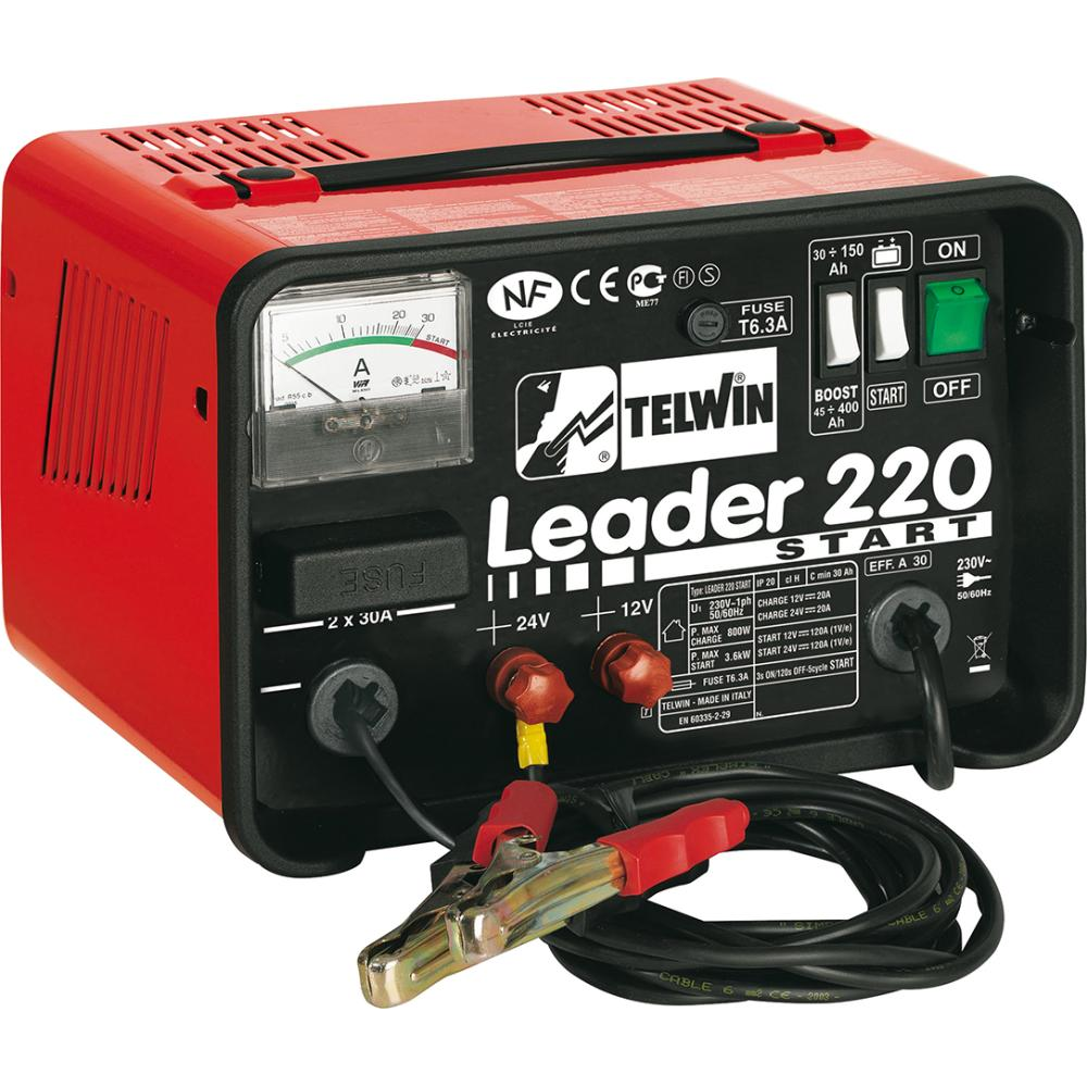 Batterie-Ladegerät und Starter Ladegerät LEADER 220 START Telwin