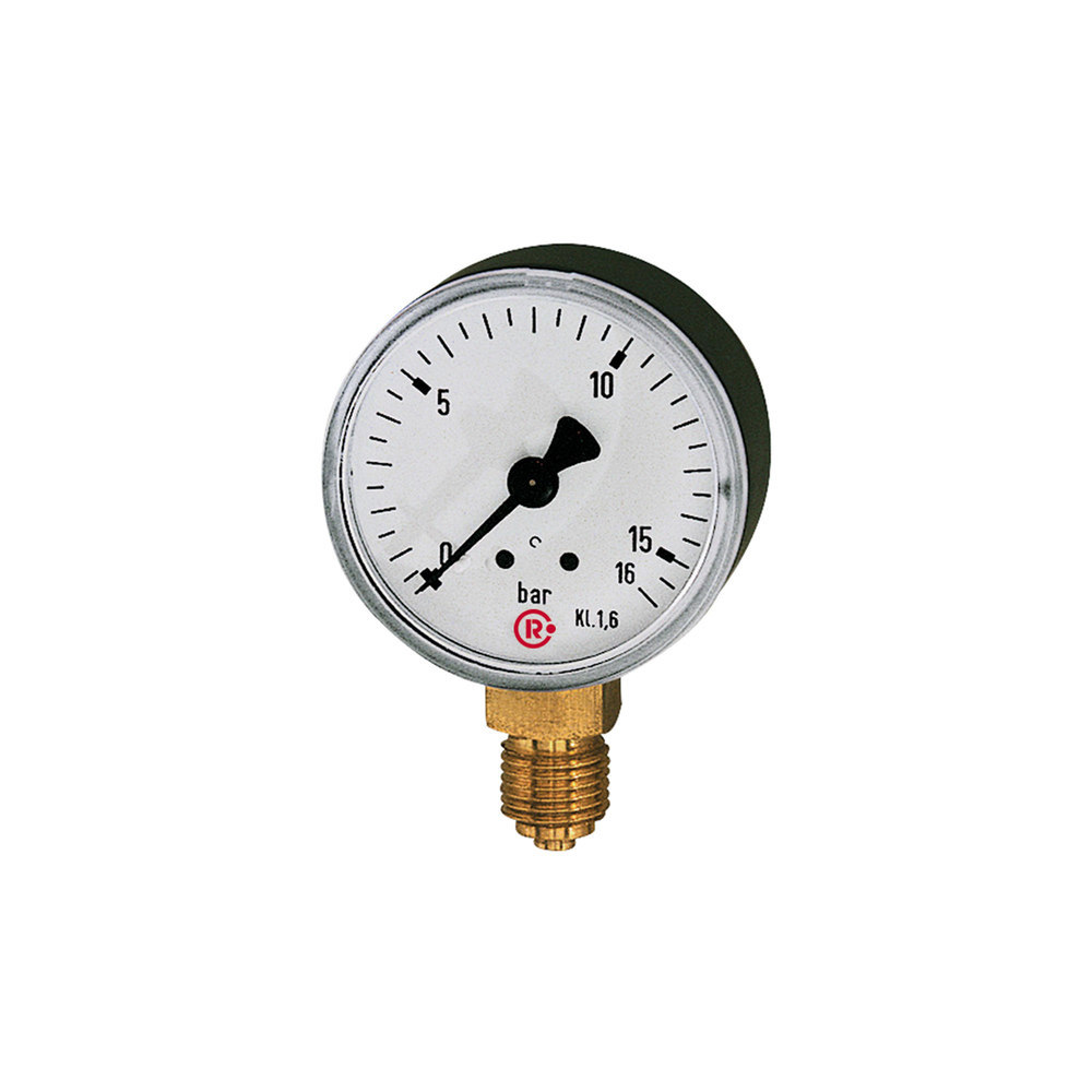 Manometer, Anschluss unten stehend 40mm 0-6bar G1/8 RIEGLER"
