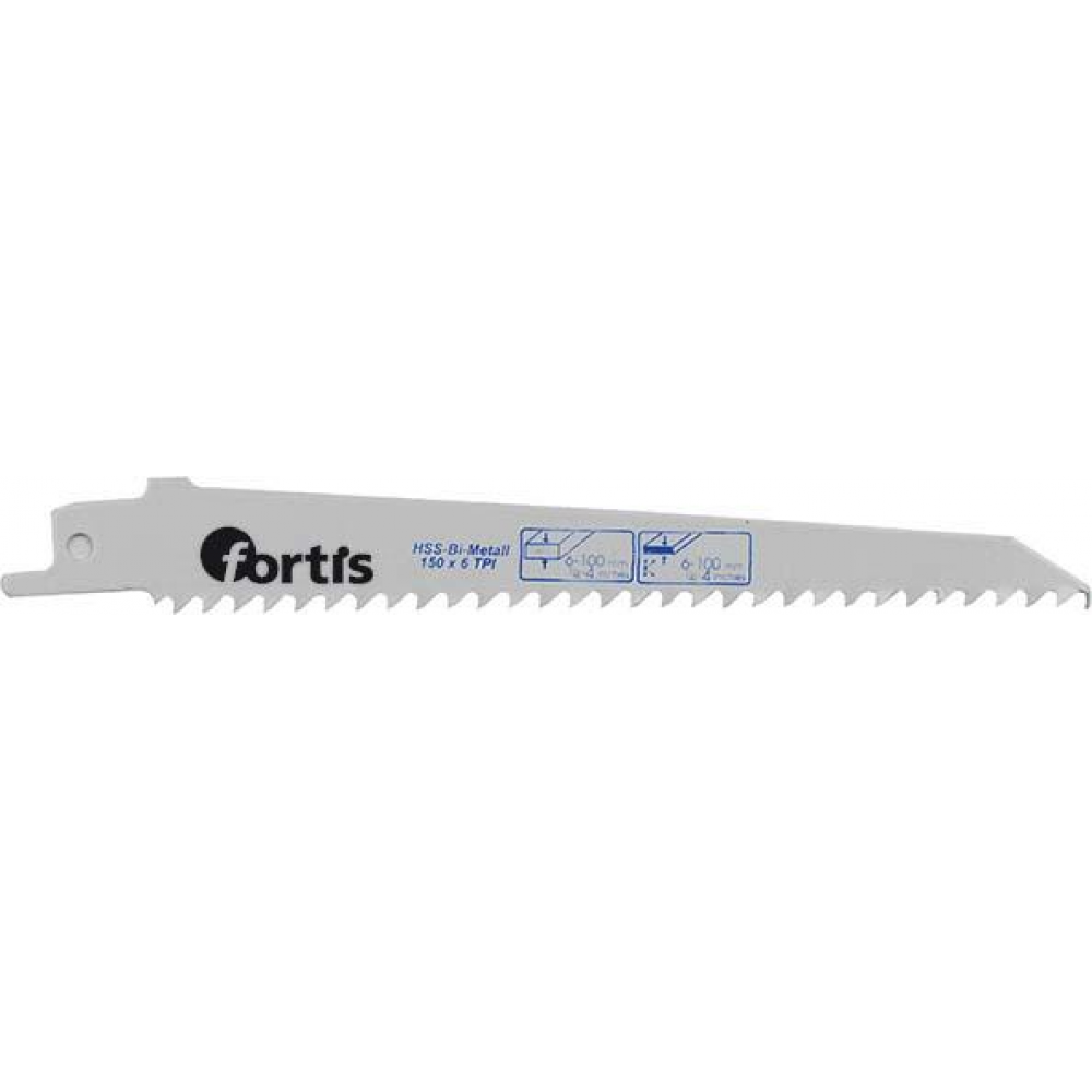 Säbelsägeblatt für Holz mit Metall BIM 150/130/4,2 FORTIS