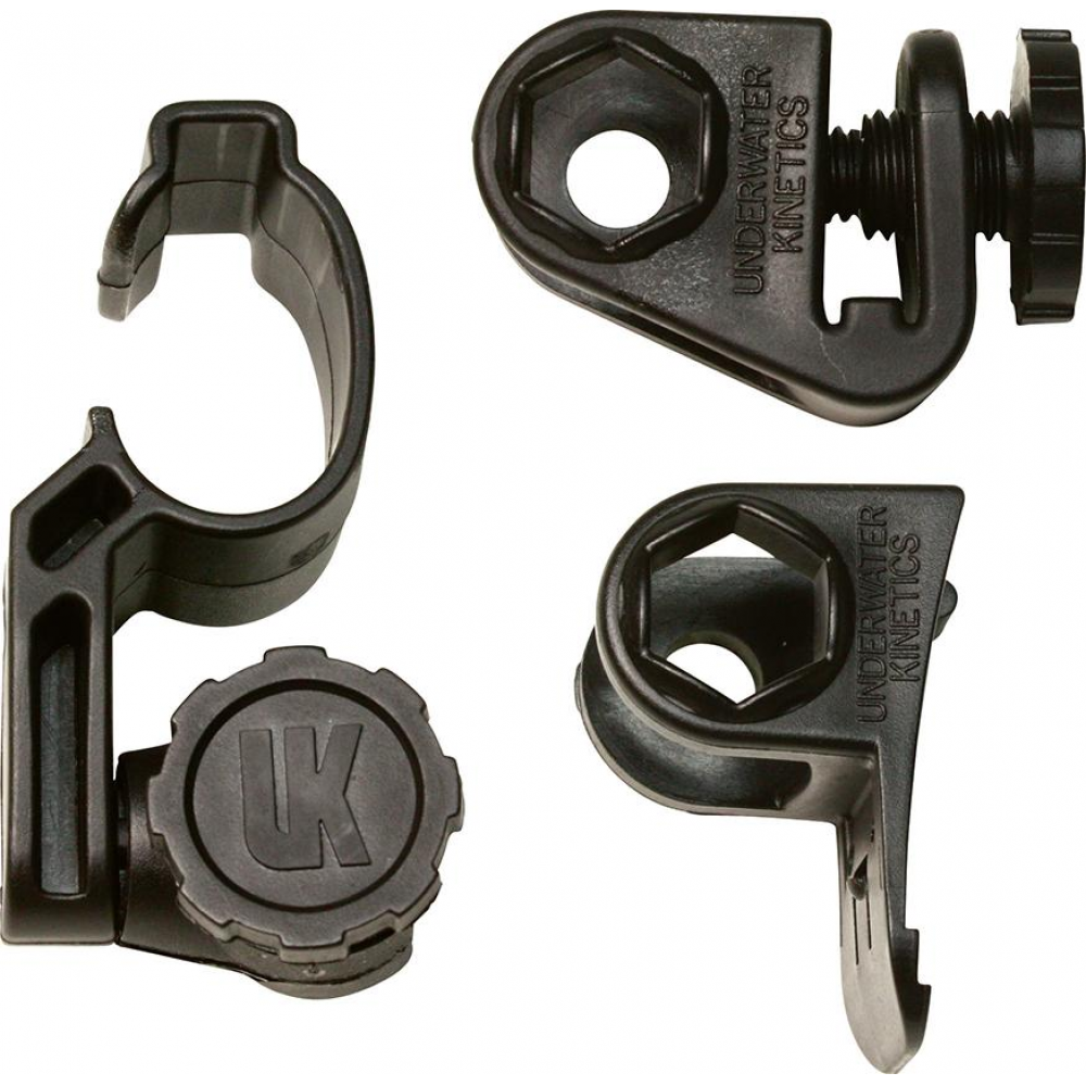Helmhalterung für Taschenlampe UK 4AA Universal a. Kunststoff 3-teilig