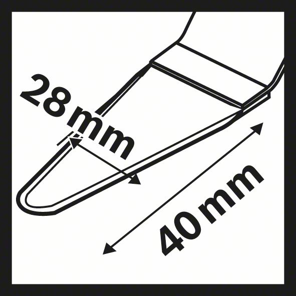 Bosch HCS Universalfugenschneider AIZ 28 SC, 40 x 28 mm, 10er-Pack