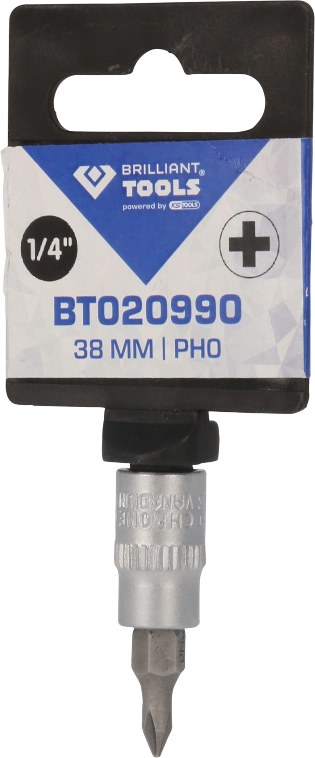 Brilliant Tools  1/4" PH Kreuzschlitz Bit-Stecknuss, PH0