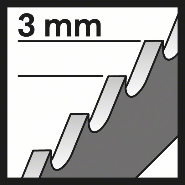 Bosch Stichsägeblatt T 127 D Special for Alu, 3er-Pack