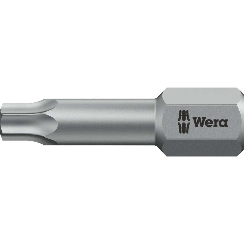 Bit 1/4" für TORX-Schrauben, Nr. 867/1 TZ Torsion DIN 3126 C6,3 T7x25mm Wera