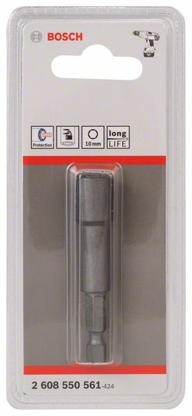 Bosch Steckschlüssel, 65 x 10 mm, M 6, Tiefenanschlag 2 607 002 586