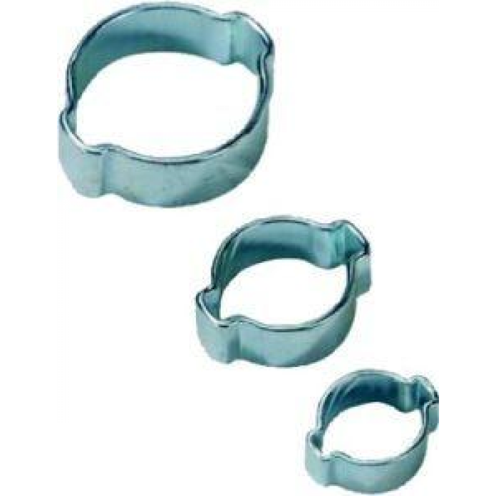 2-Ohr-Schlauchklemme, Stahl, verzinkt 13-15 mm