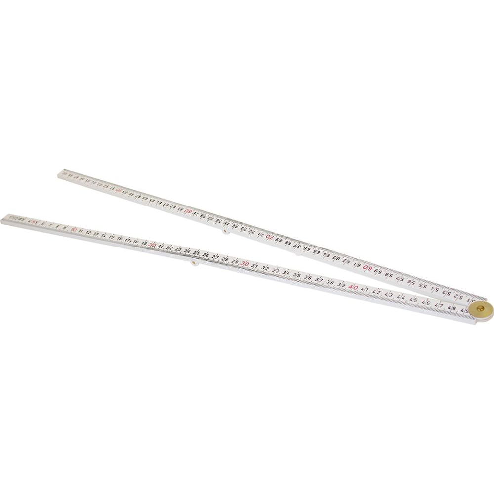 Kunststoff-Gliedermaßstab Nr. W 59-1-4-12 Gliedermaßstab Kunststoff1mx13mm weiß 4Glieder Hultafors