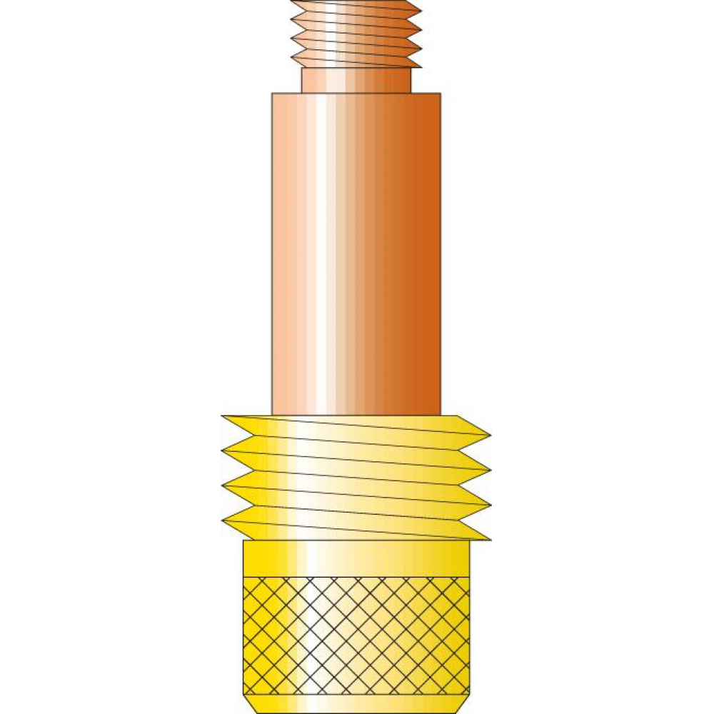 Spannhülsengehäuse, mit Gaslinse, SR 17/26 D 1 0:45V24