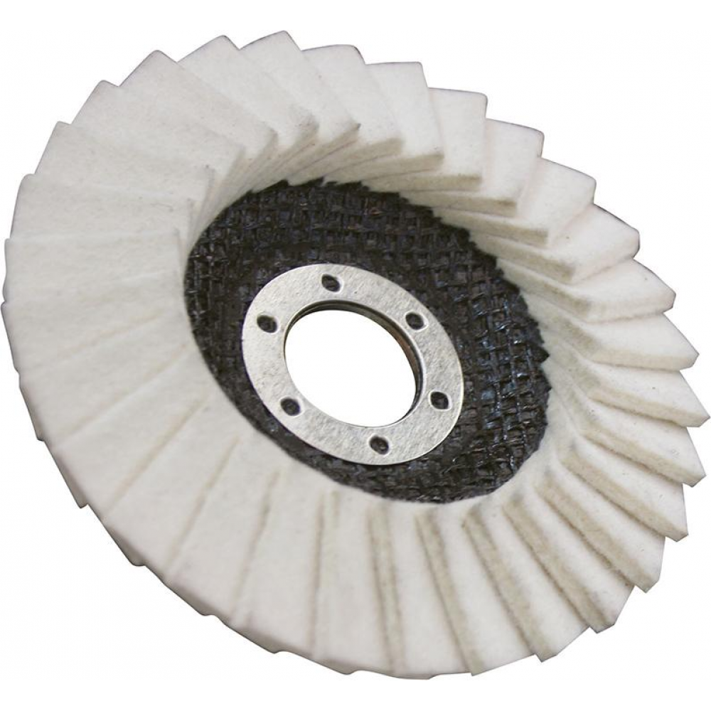 Filzscheibe RAPID POLISH Filz Polier-Fächerscheibeschräg 125 mm