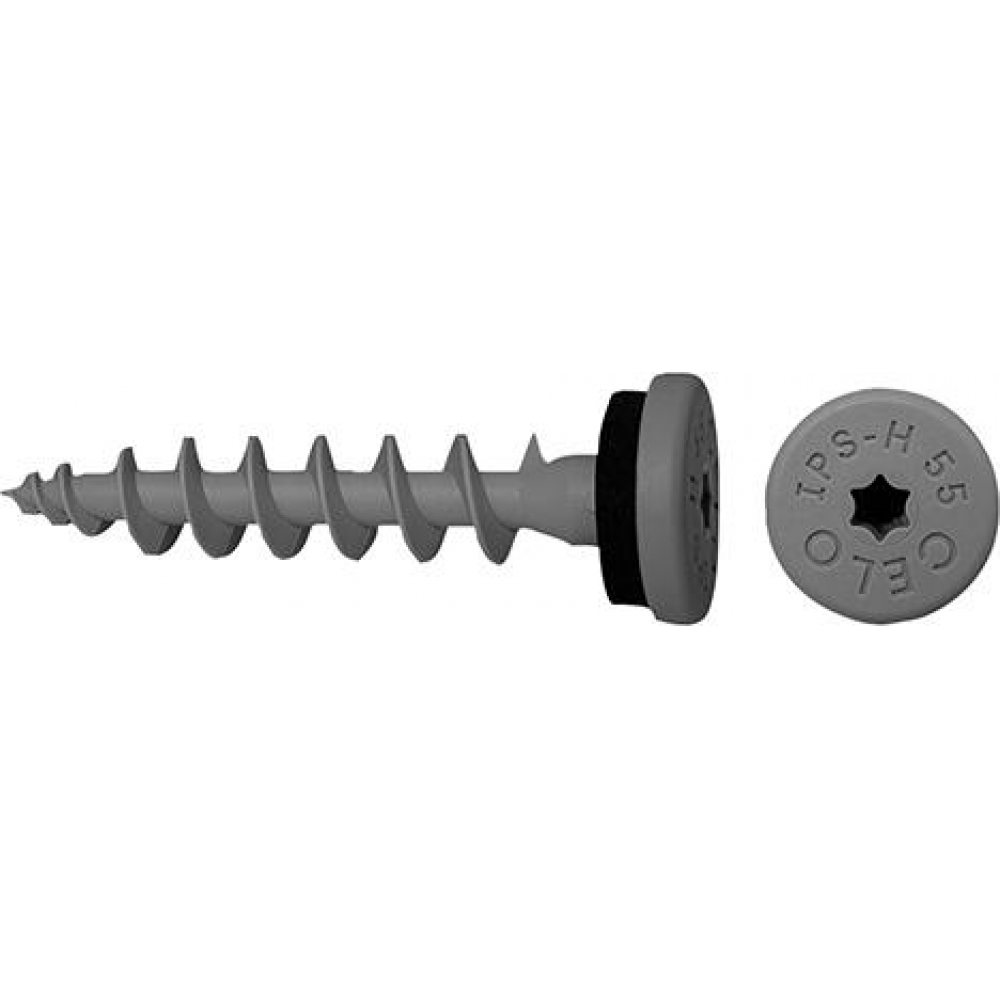 Isolierplattenschraube IPS-H 55 Telegrau RAL 7045 CELO
