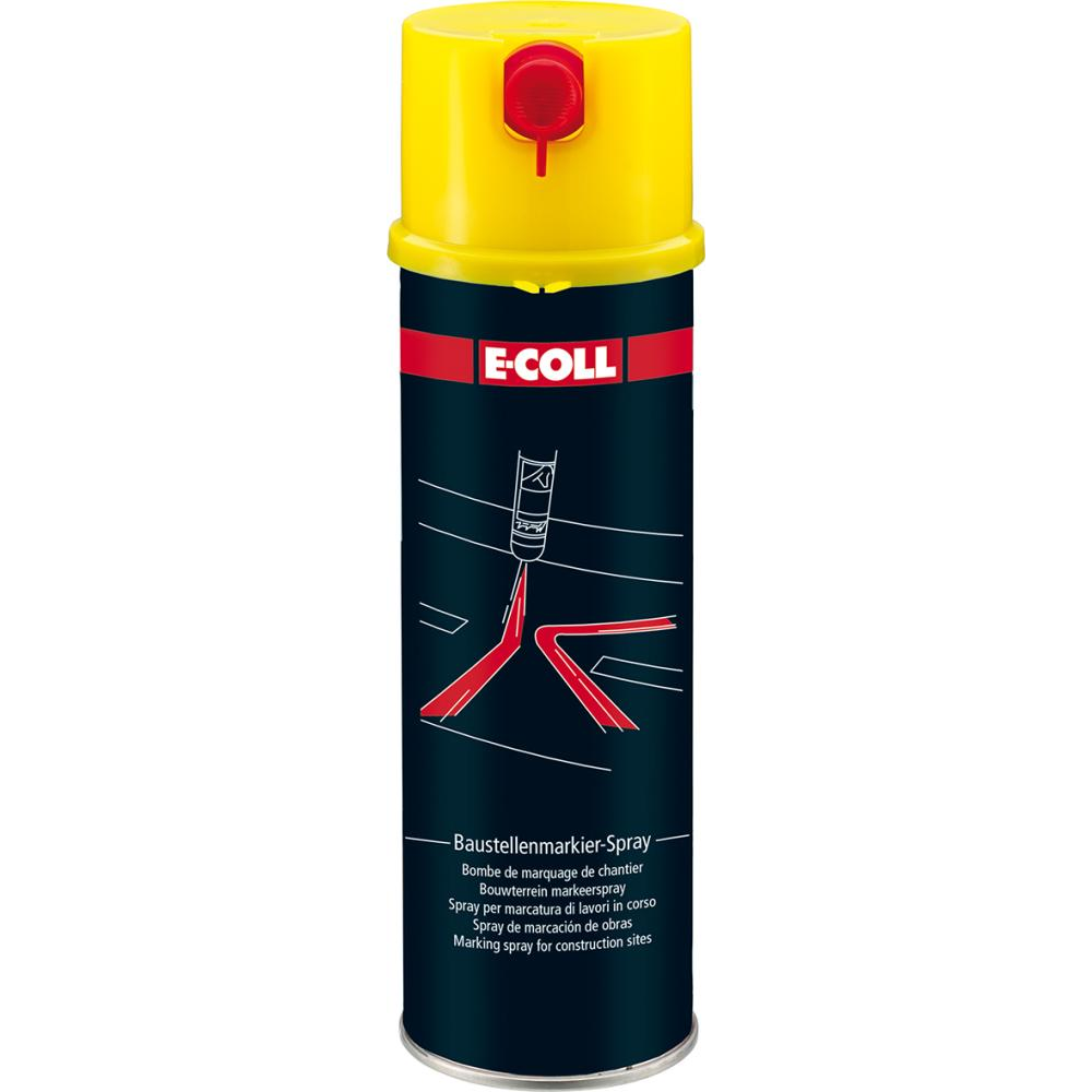 Baustellenmarkierspray 500ml gelb E-COLL