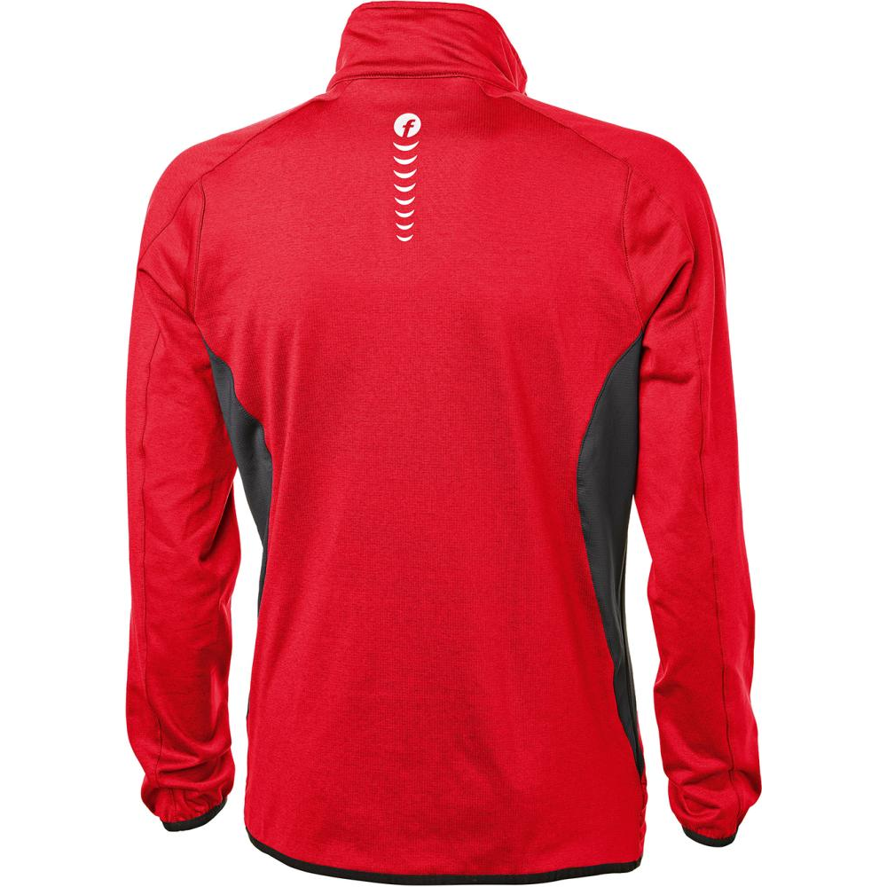Fleecepullover Gr. XL rot/schwarz meliert Fortis Elements