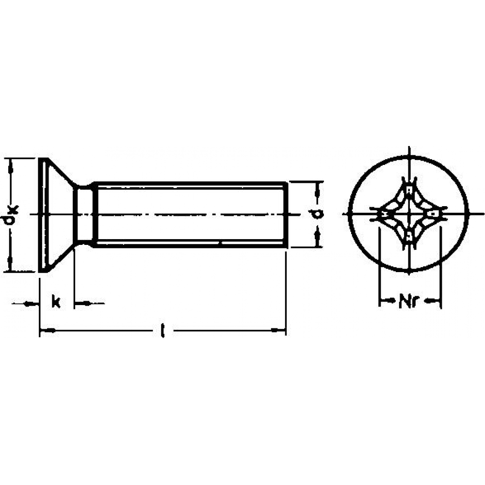 Senkschraube M5x50 DIN 965 Kreuzschlitz H Edelstahl A2 E-NORMpro HP