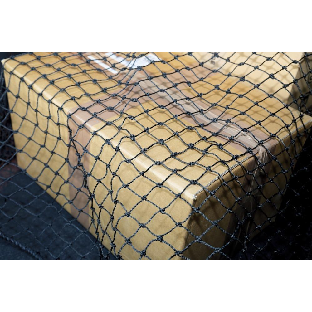 Abdecknetz für Pkw, Anhänger und Pritsche 2,5x3,5 m MW 35 schwarz ohne Gummi