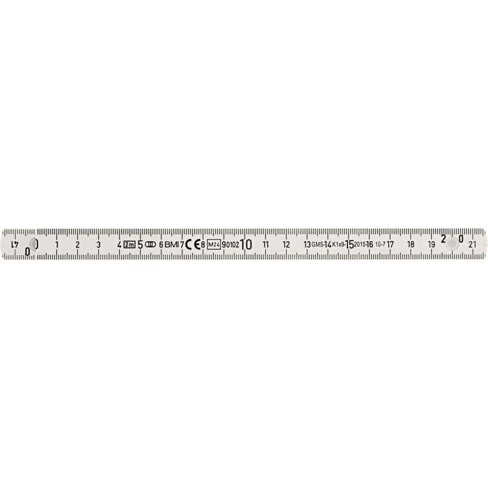 Kunststoff-Gliedermaßstab Gliedermaßstab Kunststoff2mx16mm weiss FORTIS