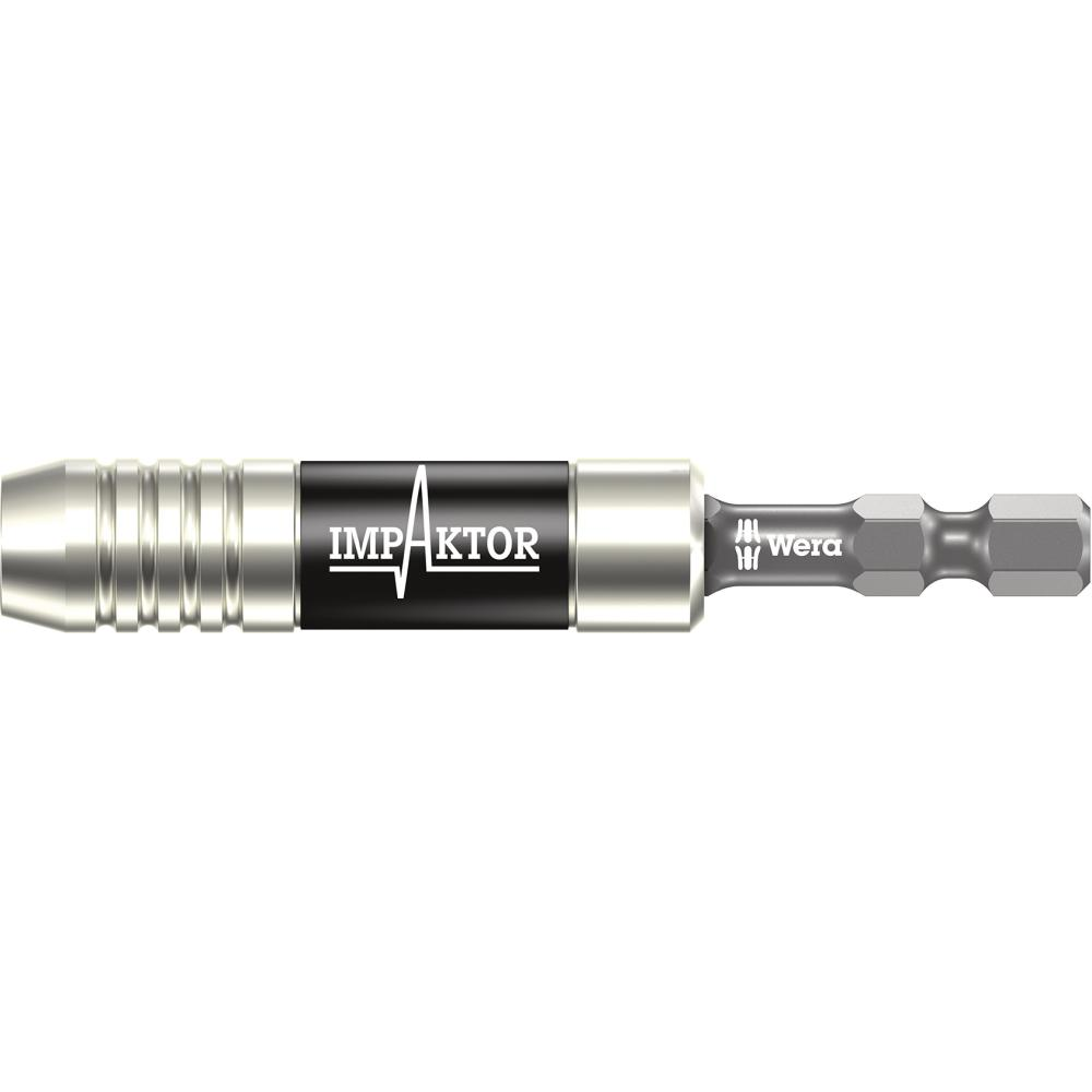 Bit-Halter, Impaktor, Nr. 897/4 IMP Bithalter 1/4 für" Bits Sprengring Magnet + 75mm Wera