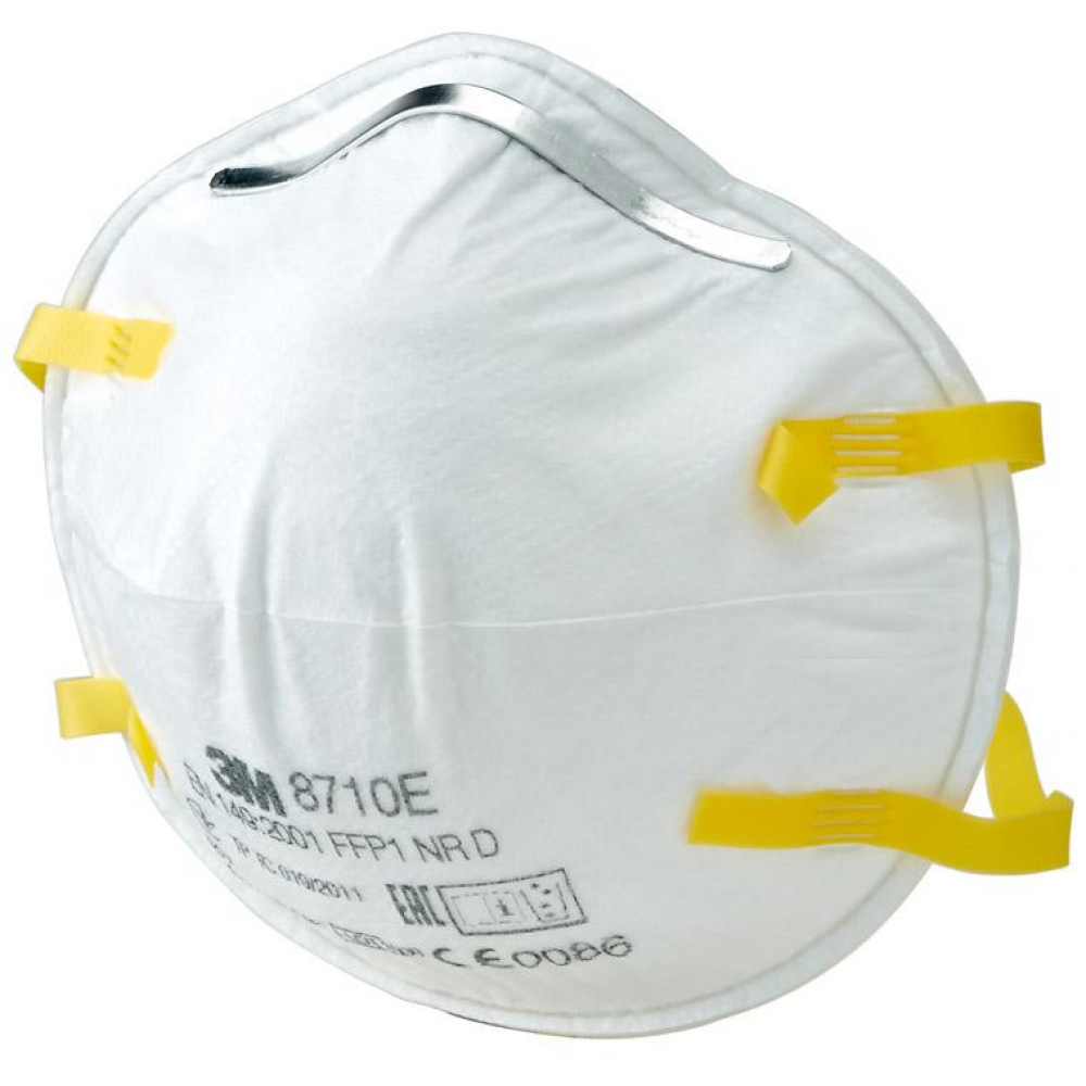 3M Atemschutzmasken, Programm Klassik Feinstaubmaske 8710E, FFP1 NR D