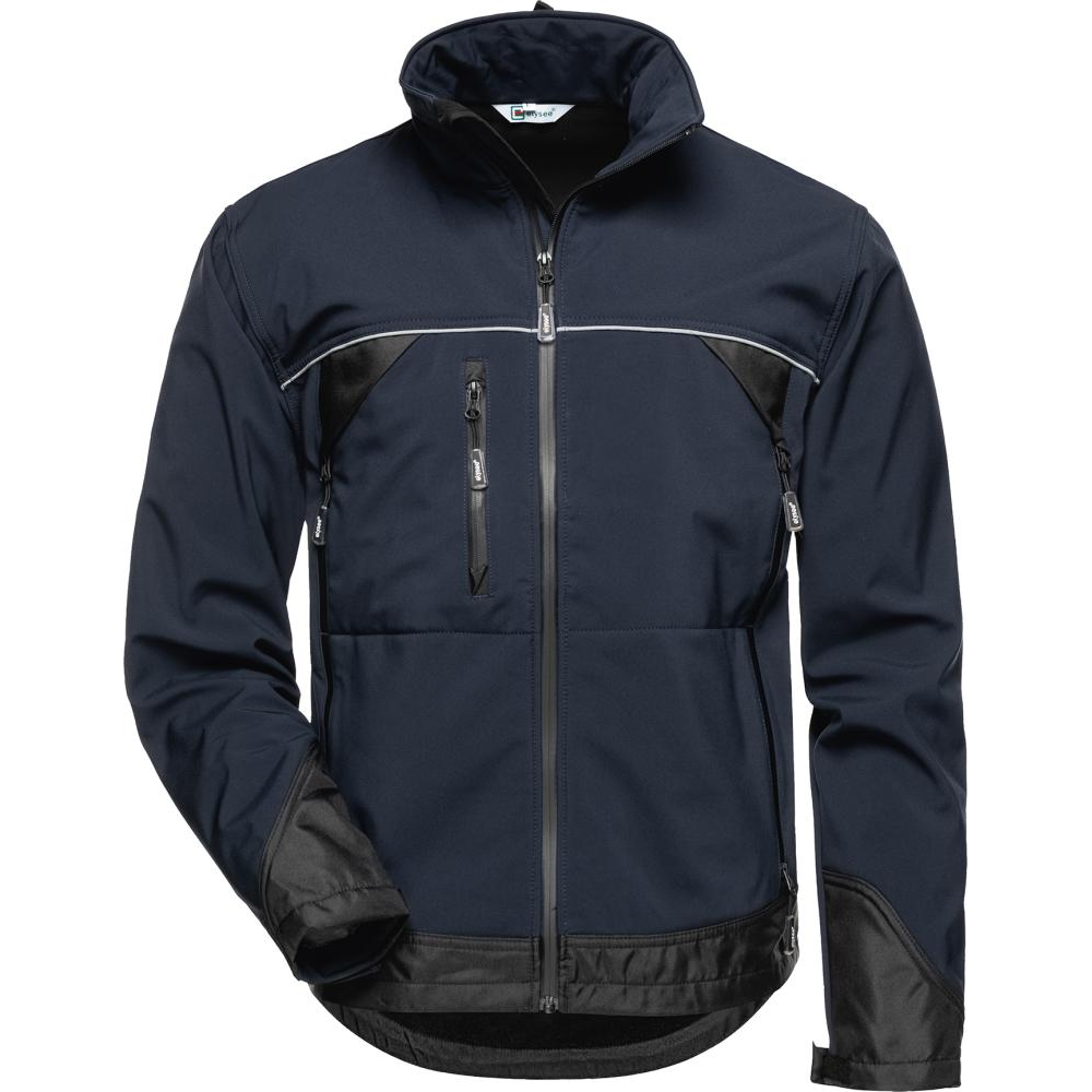 Softshell-Jacken Gamma,Alpha und Beta Jacke Softshell, Gr.S, marine/schwarz