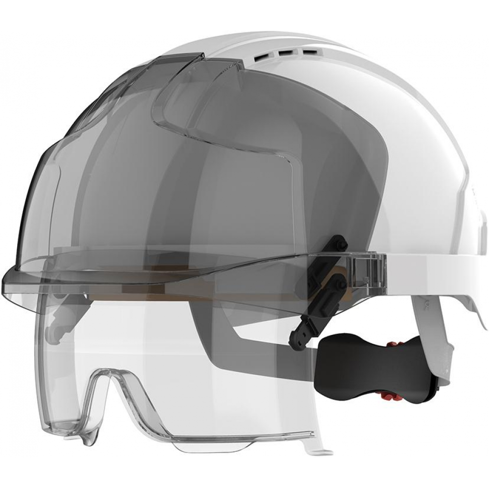 EVO VISTAlens & Drehradverschluss mit Überbrille weiß JSP