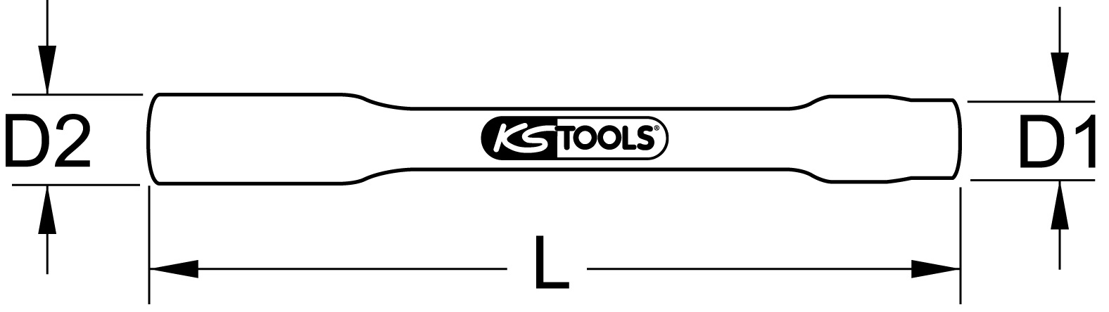 KSTOOLS 1/2" Stecknuss mit Schutzisolierung, XL, 30mm, 255mm