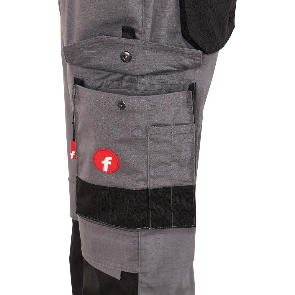 Latzhose Performance Gr. 50 grau/schwarz FORTIS
