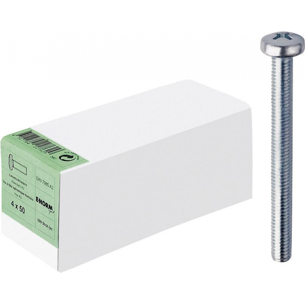 Linsenschraube M5x20 DIN 7985 Kreuzschlitz H Edelstahl A2 E-NORMpro HP