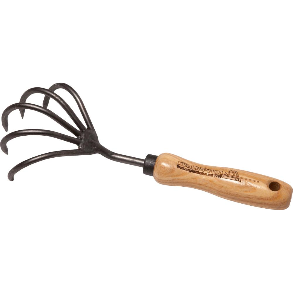 Handgrubber 5 Zinken mit Eschengriff