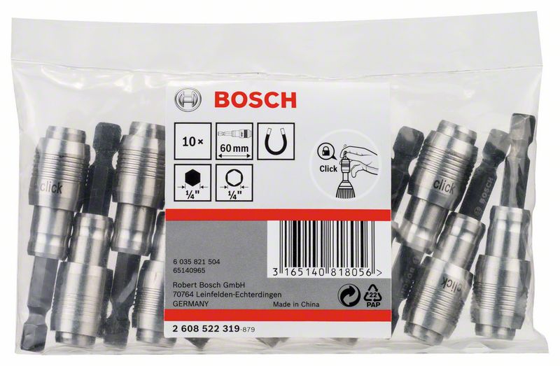 Bosch Universalhalter One-Click Funktion, Für Bohrmaschinen/Schrauber, 10 Stück