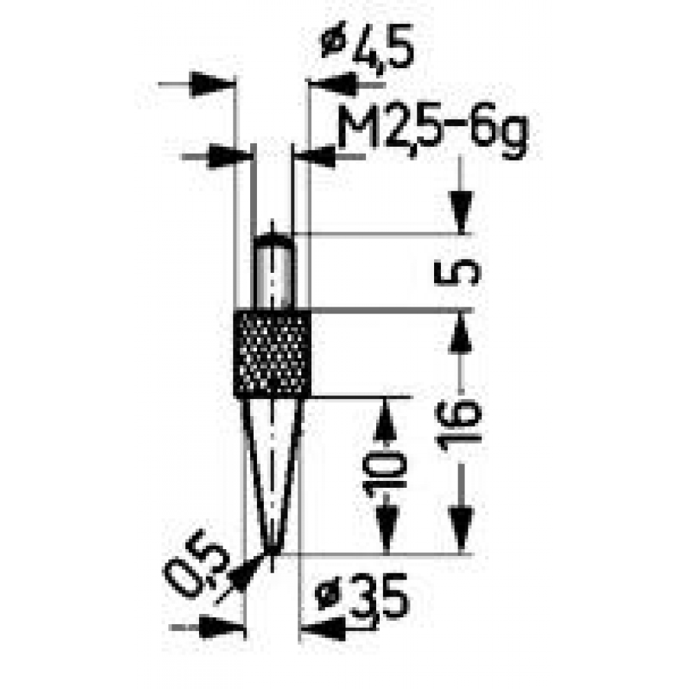 Messeinsatz Stahl Typ 15/ 0,5mm KÄFER