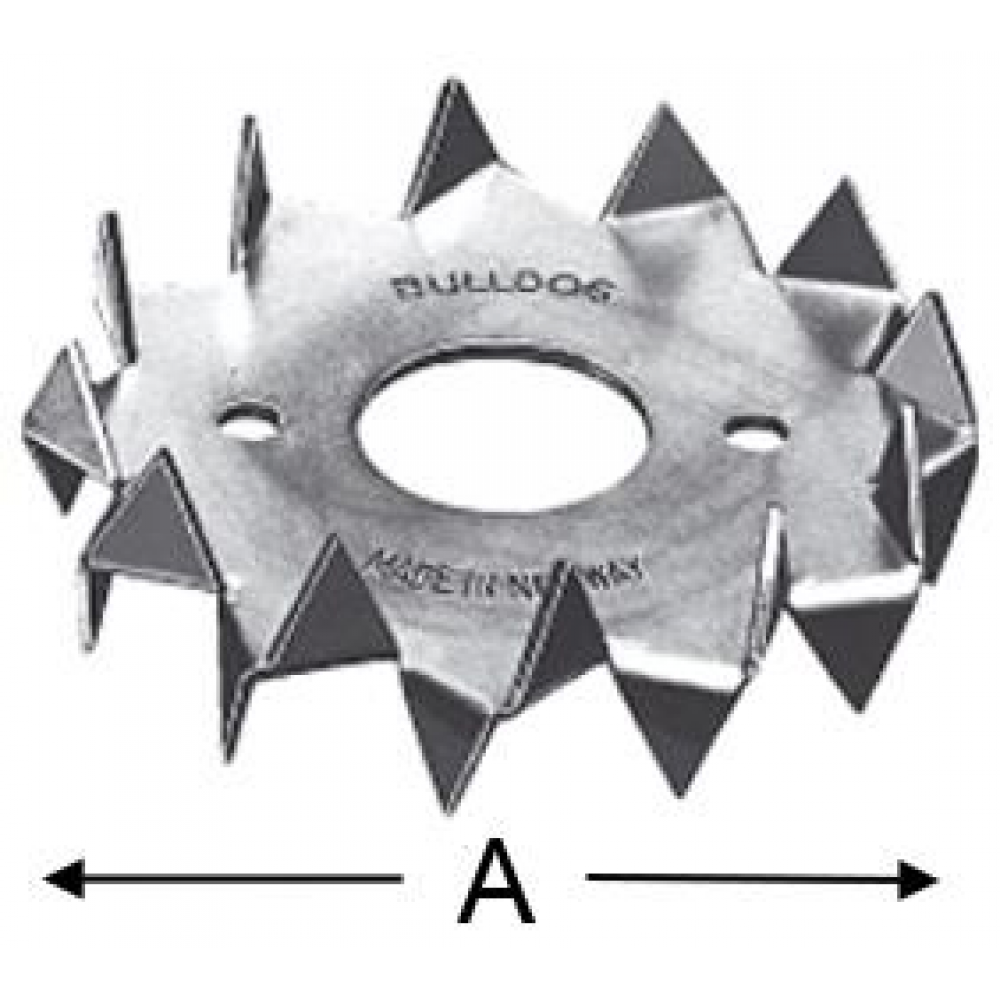 Holzverbinder C1-50-B nach EN 912, doppelseitig mit Zähnen, Bulldog® von SIMPSON Strong-Tie