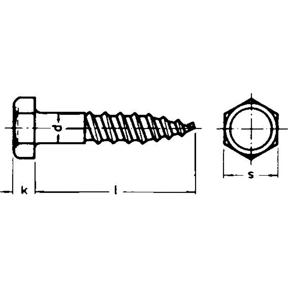 6-kant-Holzschraube 10x140 DIN 571 Edelstahl A2 HP E-NORMpro