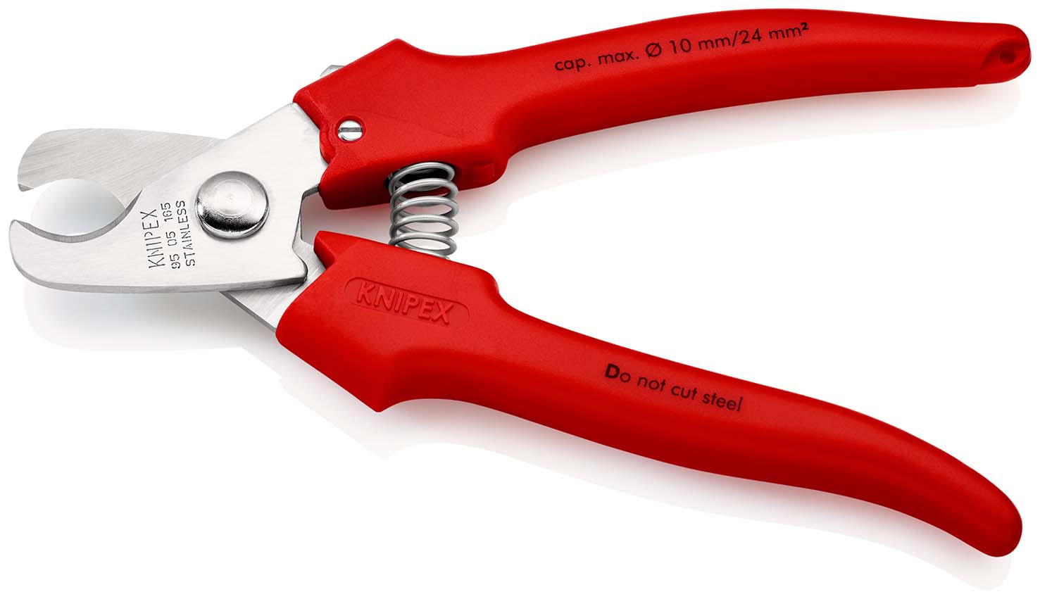 Kabelschere mit Öffnungsfeder 165mmKNIPEX