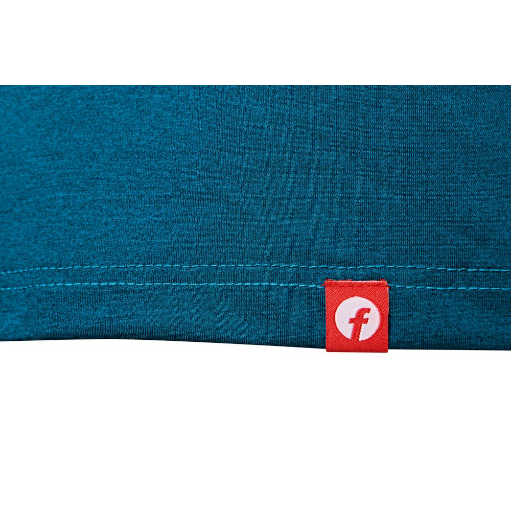 T-Shirt Gr. S Quick Dry petrol/schwarz meliert Fortis Elements