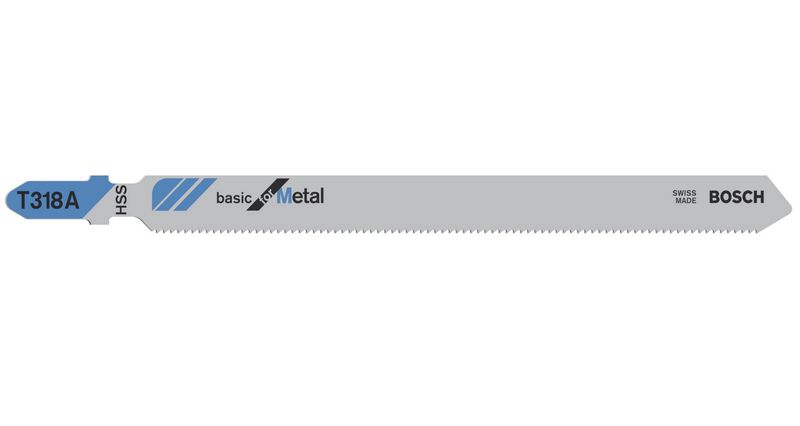 Bosch Stichsägeblatt T 318 A Basic for Metal, 5er-Pack