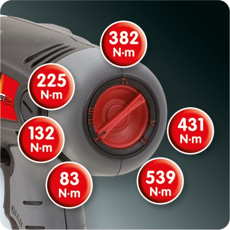 KSTOOLS 1/2" Akku-Schlag-Schrauber Drehmomentvorwahl,1.800 U/min,mit 1 Akku+1 Ladegerät