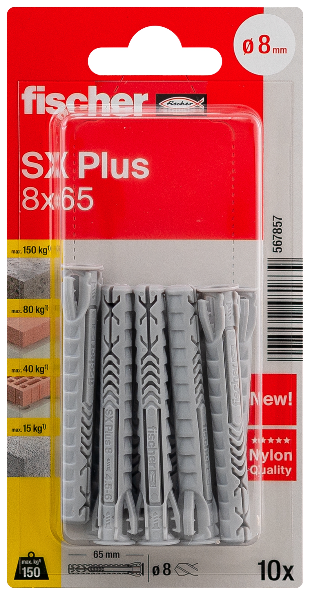 Fischer SX Plus 8 x 65 K. Der Spezialist im Vollbaustoff.
