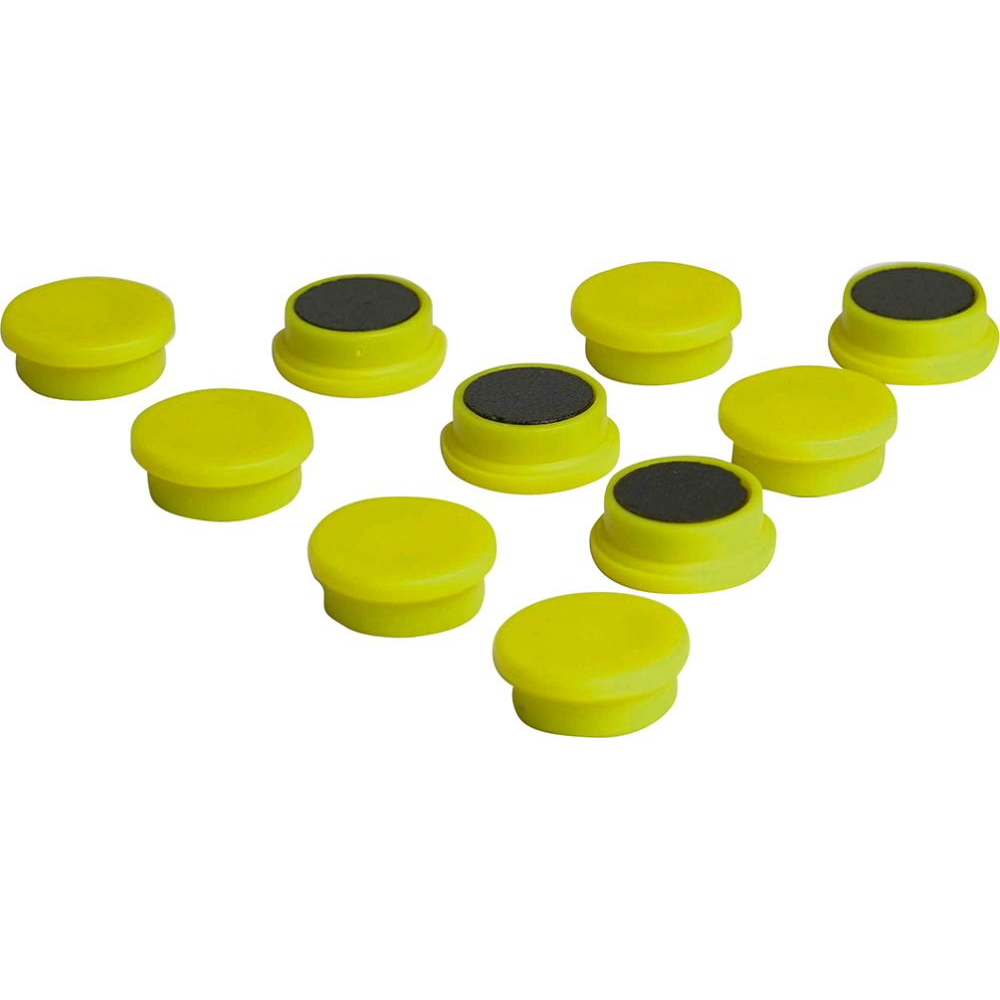 Organisationsmagnet rund gelb 20mm Eclipse
