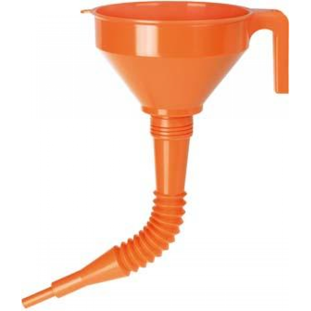 Kunststofftrichter, mit flexiblem Auslauf Trichter Polyethylen Sieb 02674  160mm PRESSOL