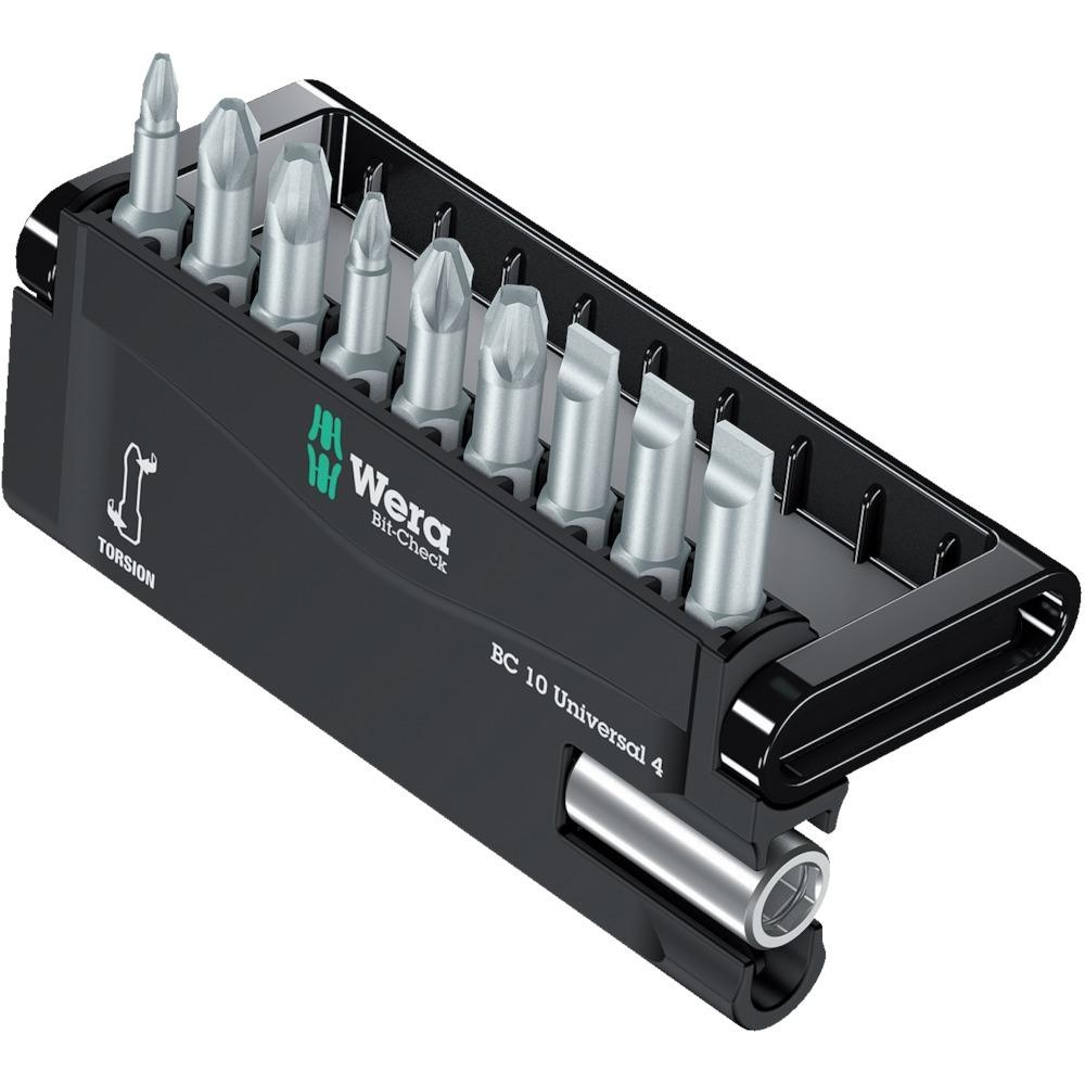 Bit-Sortiment Bit-Check 10 Universal 4, 50 mm Wera