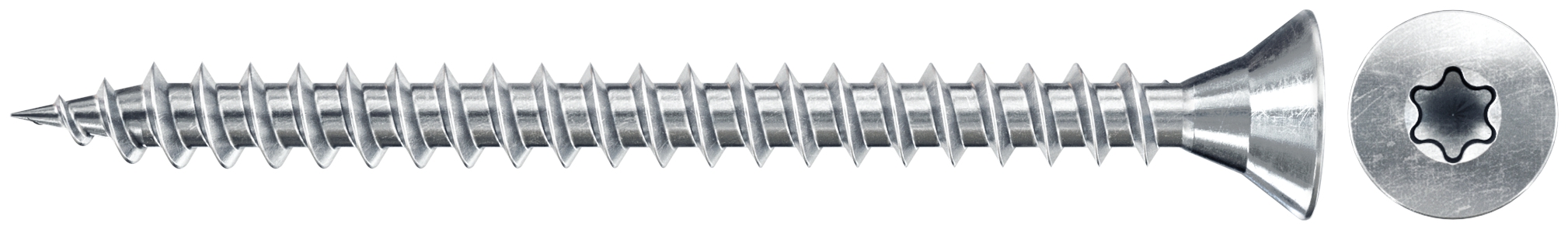 Fischer FSPII CTF 6,0 x 40 BC. Die Spanplattenschrauben FSP II mit Senkkopf, Antrieb Innenstern TX und Vollgewinde